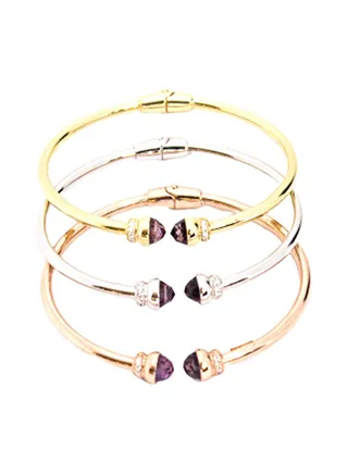 3-Piece Pure 925 Sterling Silver Stylish Bangle 