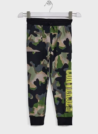 Kids Camo Aop Fleece Sweatpants 