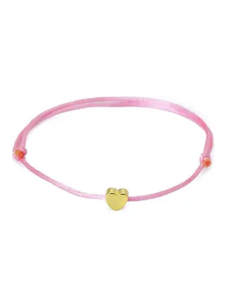 Romantic Heart Charm Lucky Rope Knotted Bracelet 