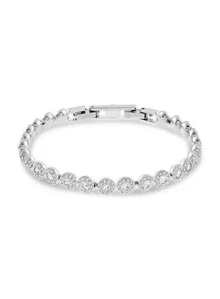 Swarovski Round Set Sparkling Exquisite Bracelet Silver 