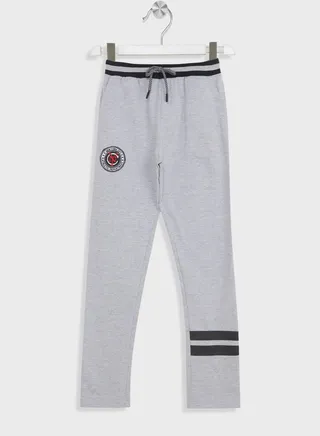 Boys Drawstrings Printed Jogger 