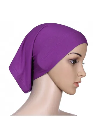 Islamic Underscarf Hijab Dark Purple 
