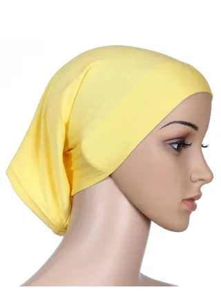 Islamic Underscarf Hijab Yellow 