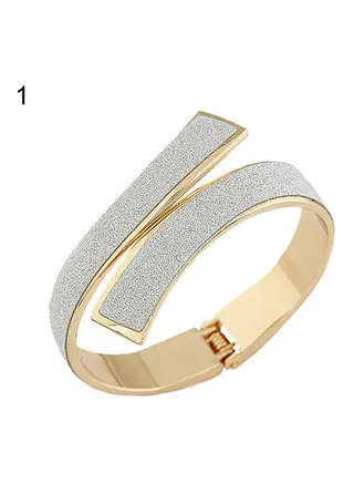 Glitter Open Cuff Bracelet 