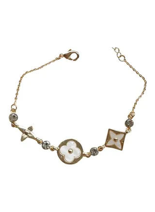 Sliver Four-Leaf Clover Bracelet 