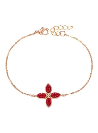 Silver Crystal Studded Bracelet 