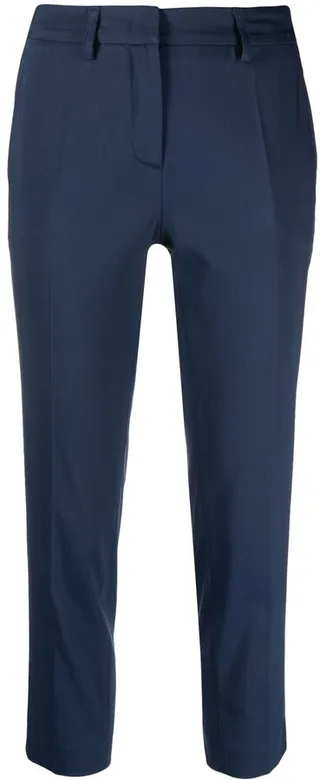 Cropped Slim-Cut Trousers