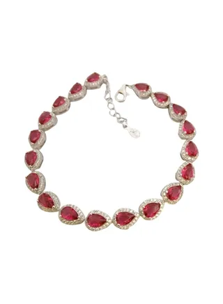 Pure 925 Sterling Silver Ladylike Top Fashion Bracelet 
