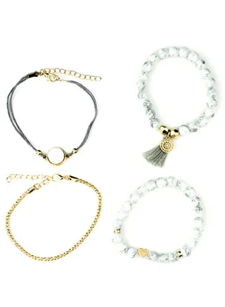 4-Piece Beaded Bracelet 