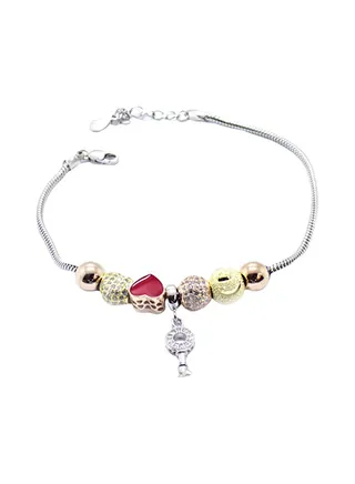 Pure 925 Sterling Silver Trendy Design Bracelet 