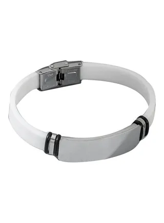 Metal Silicone Wrist Bracelet 