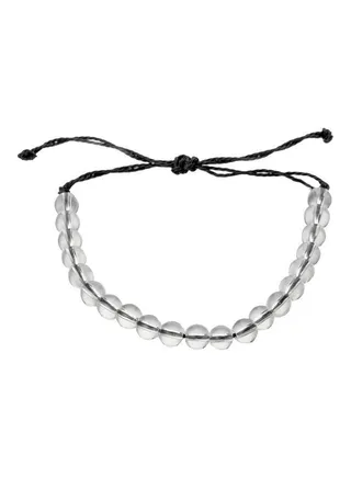 Transparent Beaded Weaving Rope Adjustable Bracelet 