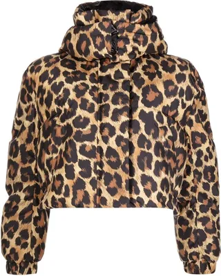 Leopard Print Padded Jacket
