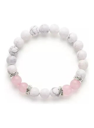 Hawlite Rose Quartz Bracelet 
