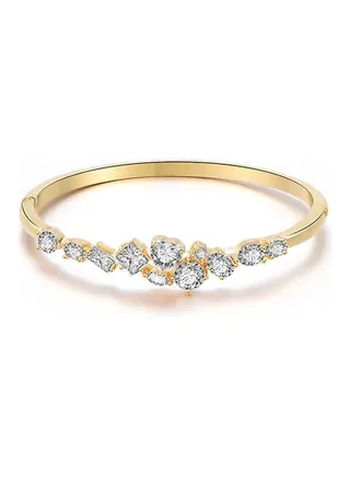 Inlaid Rhinestone Decor Bracelet 