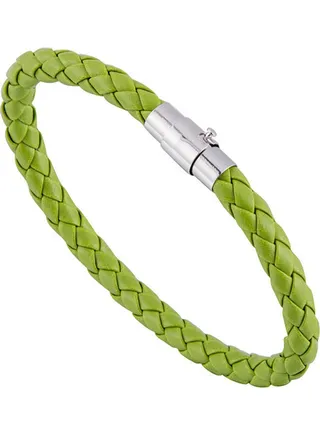 Leather Rope Braided Buckle Bracelet 