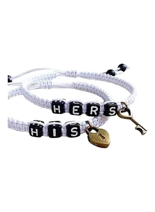 2-Piece Multi-Layers Braid Couple Bracelets 
