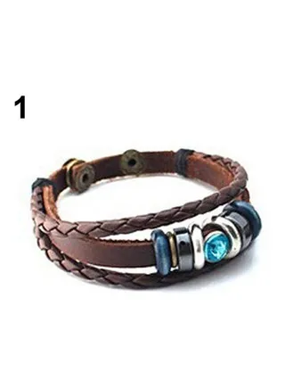 Rhinestone Plastic Button Bracelet 
