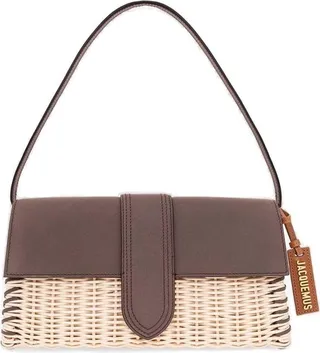 Jacquemus Le Bambino Long Osier Wicker Flap Bag