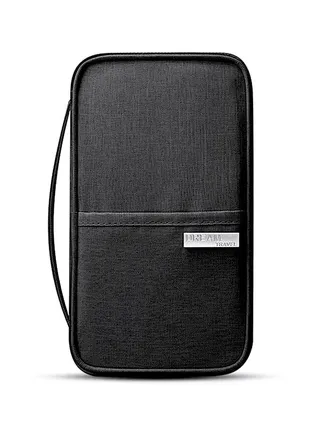 RFID Passport Holder Travel Wallet Black 