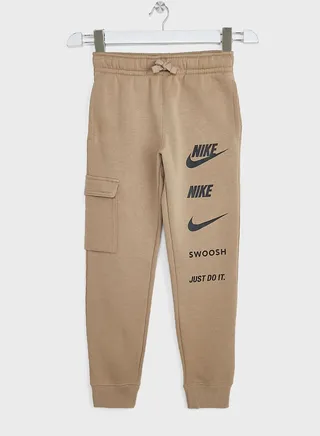 Kids Fleece Cargo Pants 