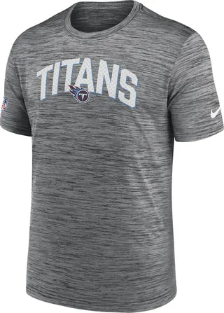 Nike Men's Dri-FIT Velocity Athletic Stack (NFL Tennessee Titans) T-Shirt in Grey
