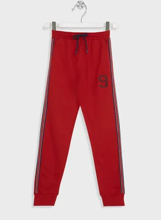 Boys Piping Printed Jogger 