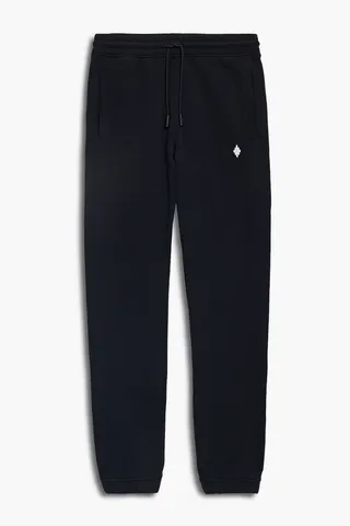 Logo-embroidered French cotton-terry sweatpants