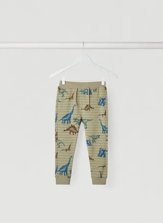 Kids Dino Sweatpants Silver Sage 