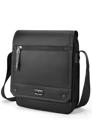 K00092 9.7-Inch Casual Business Waterproof Shoulder Slim Crossbody Bag 