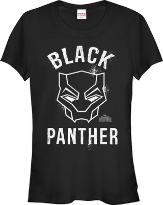 Junior's Marvel Black Panther 2018 Classic T-Shirt - Black - Large
