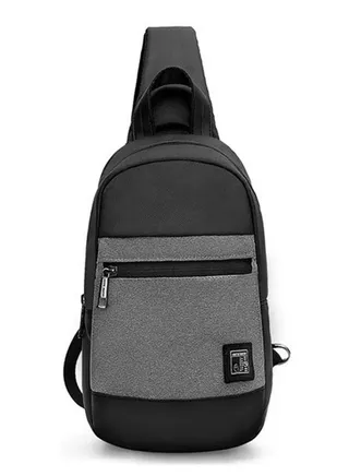 XB00060 7.9-Inch Tablet Crossbody Sling Chest Waterproof Bag, Dark Grey 