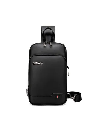 ARCTIC HUNTER CHS XB00113 Expandable Crossbody Waterproof Anti-Theft Chest Sling Bag - Black 