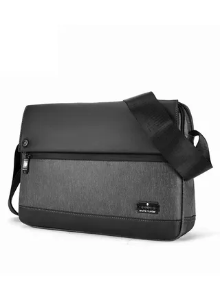 K00089 14-Inch Tablet Waterproof Chest Crossbody Messenger Sling Bag 