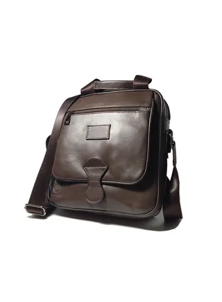 Men’s Genuine Leather Crossbody Bag With Classy Design, Medium Size 