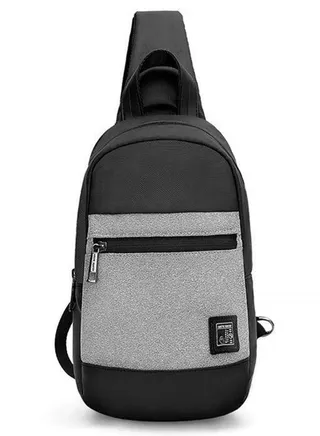 XB00060 7.9-Inch Tablet Crossbody Sling Chest Waterproof Bag, Grey 