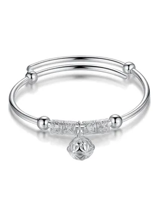 Beads Bell Charm Adjustable Bracelet 