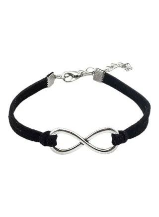 Unisex Infinity Lucky 8 Friendship Lovers Velvet Bracelet Bangle 