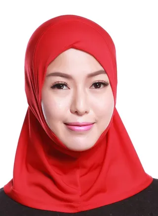 Women's Comfortable Solid Color Hijab Red 