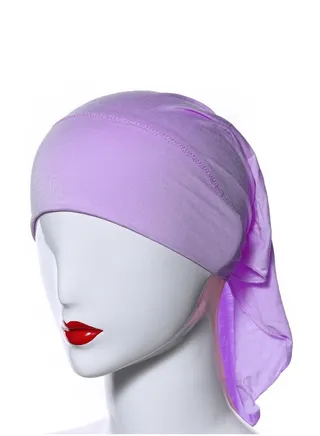 Women's Solid Color Hijab Inner Tube Lavender Purple 