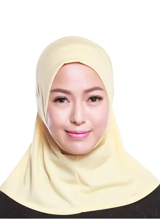 Women's Comfortable Solid Color Hijab Beige 