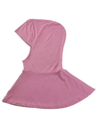 Muslim Women's Solid Color Hijab Inner Cap Plum Pink 