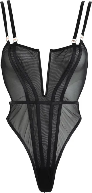 Elizabeth Soft Body Lingerie Bodysuit Black