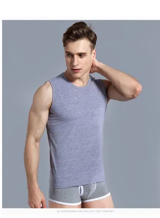 Men's Tank Tops Vest Workout Dry Fit Sleeveless Gym Muscle Shirt 
