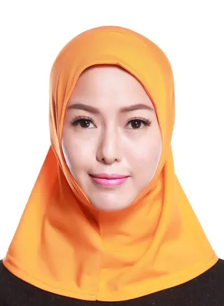 Women's Comfortable Solid Color Hijab Orange 