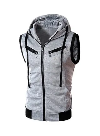 Sleeveless Training Vest Light Grey 