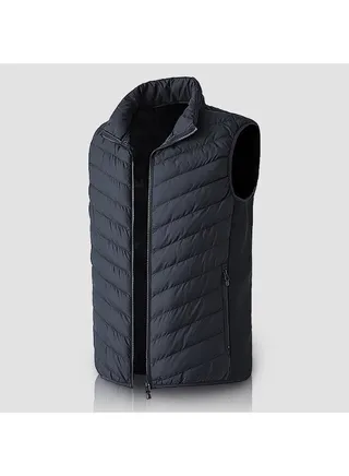Electric Heated Padded Thermal Vest Black 