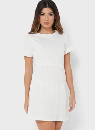 Ruffle Sleeve Dress