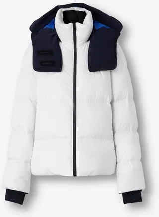 Burberry Detachable Hood Nylon Puffer Jacket Size: S
