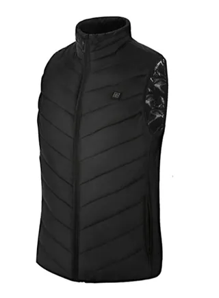 Solid Pattern Sleeveless Vest Black 